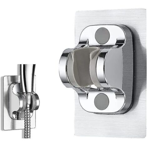 Support de douche, support mural pour pommeau de douche à main sans perçage, accessoire universel réglable (1/5)