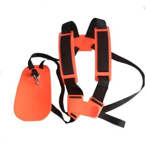 Sangle d'épaule double réglable pour tondeuse à gazon, avec sangle en nylon résistant, idéale pour les débroussailleuses et le jardinage (compatible avec les coupe-bordures Stihl FS, KM, Ryobi, Dewei) (1/5)