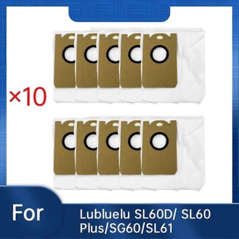 Lot de 10 sacs à poussière pour aspirateur Lubluelu SL60D/SL60 Plus/SG60/SL61 : accessoires robustes et performants. (1/5)