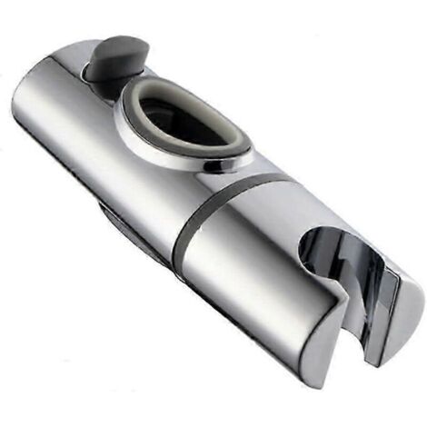 Barre de douche réglable en hauteur avec support coulissant de rechange, support de douchette pour barres de douche ovales (1/3)