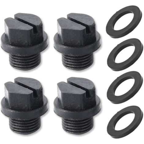 Bouchons de vidange pour pompes de piscine Spx1700fg Super Pump Powerflo et Maxflo Series (lot de 4) - Pièces de plomberie avec joints pour la plupart des pompes (1/5)