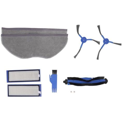 Kit de brosses de balayage avec filtre, boîtier ABS, filtre à air à particules haute efficacité et 6 brosses latérales pour Shark IQ RV101 (1/5)