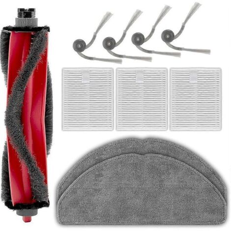 Pièces de rechange pour aspirateur robot Roborock Q7 M5 : brosse rotative, brosses latérales, filtres HEPA, lingettes de nettoyage (1/5)