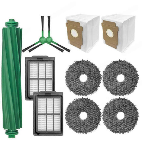 Accessoires et pièces détachées pour iRobot Roomba Plus 405/505 : brosse principale, lingette et sac à poussière. (1/5)