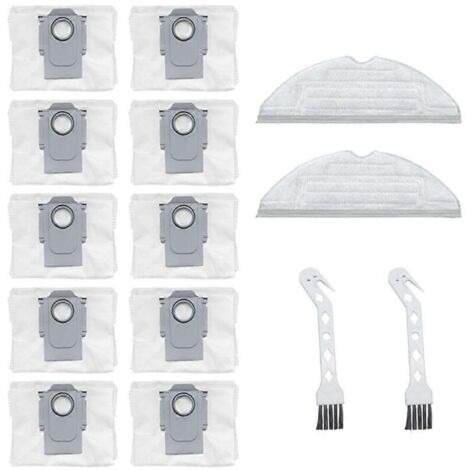 Accessoires de rechange pour aspirateur robot Roborock S7MaxV Ultra G10S Pro : sac à poussière, chiffon et brosse (1/5)