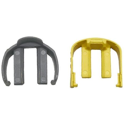 Collier de serrage en C jaune et gris pour tuyau de rechange Karcher K2 K3 K7 (gâchette et flexible). (1/5)