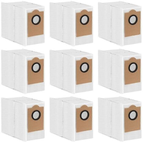 Lot de 9 sacs à poussière de rechange pour aspirateur robot Lefant M3 (accessoires inclus) - Sacs non tissés (1/5)