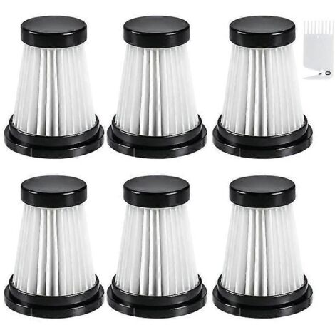 Lot de 6 filtres HEPA pour aspirateur Moosoo K12 / K12 Pro / K13 et aspirateur à main Genius Invictus One 1.0/2.0 (1/5)