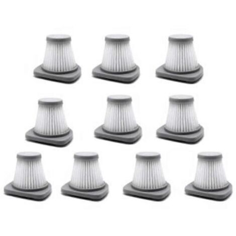 Lot de 10 filtres HEPA pour aspirateur à main, compatibles avec les modèles SC861 et SC861A. (1/5)