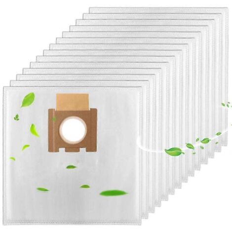 Lot de 14 sacs pour aspirateur Hoover H81/H81 Pure Epa/Telios Extra, sacs à poussière non tissés grande capacité (1/5)