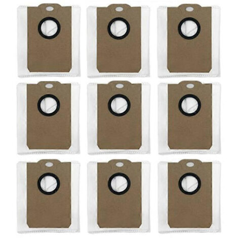 Lot de 9 sacs à poussière pour aspirateur Cecotec Conga 2299 Ultra Home X-Treme Genesis/ LIECTROUX G7 / EVOLUTION AIRO White Sweeper (1/5)