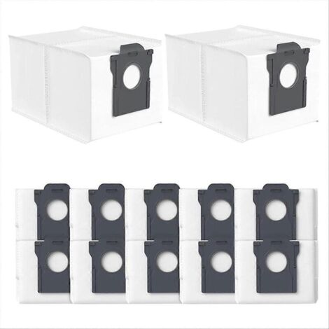 Lot de 12 sacs à poussière pour aspirateur robot Dreame X30 Ultra / X40 Ultra / L10s Pro Ultra, 3 L (1/5)