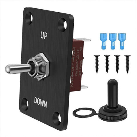 Interrupteur à bascule momentané 30 A 12 V (ON)/OFF/(ON) pour commande de moteur de camping-car (1/5)