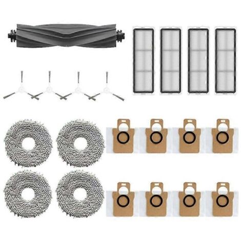Pièces détachées pour aspirateur robot Dreame Bot L10S Pro / L10S Ultra : brosse latérale en caoutchouc, filtre, chiffon de nettoyage (1/5)