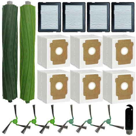 Pièces de rechange pour aspirateur iRobot Roomba Max 705 Combo / 706 Combo : brosse principale, filtre HEPA, sac à poussière (1/5)