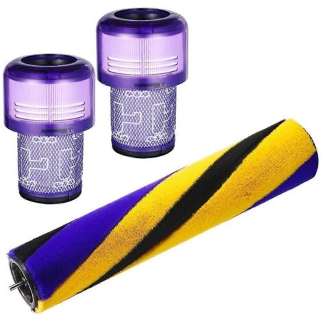 Brosse rotative fine pour aspirateur Dyson V12 Detect avec filtre HEPA et accessoire pour sols (1/5)