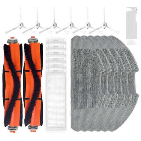 Aspirateur robot et laveur Xiaomi Mijia 2 Pro MJST1SHW / 2 Lite MJSTL Accessoires : brosse latérale principale, filtre HEPA, tapis de lavage (1/5)
