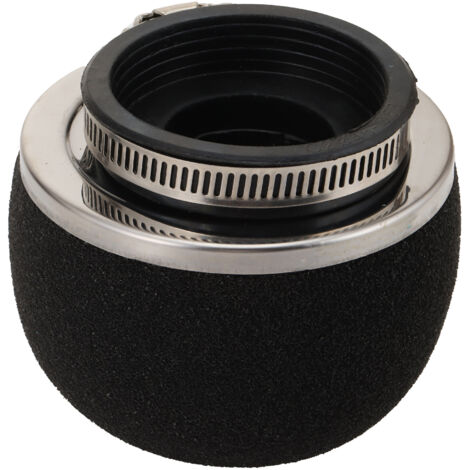 Filtre à air en éponge noire avec tête de champignon coudée (filtre à air excentrique en éponge 95) Diamètre d'entrée : 58 mm (1/5)