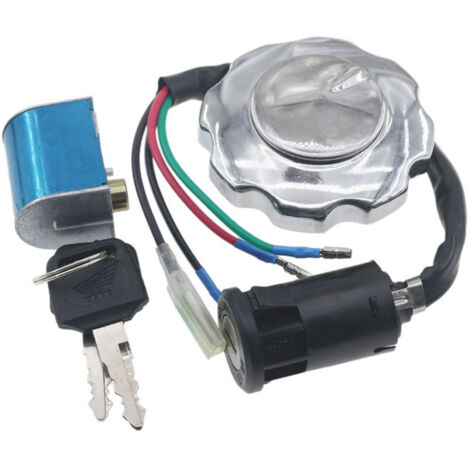 Compatible avec les modèles Honda CG125, CG150, ZJ125, VTT 125cc, kit de verrouillage de contacteur d'allumage à 4 fils et tous les verrous de véhicule. (1/5)