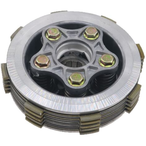 Pièces de moteur pour motos et tricycles : ensemble d'embrayage CG à 5 piliers et 5 disques, tambour d'embrayage trempé à petits trous (1/5)