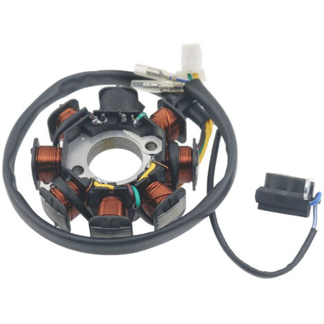 Bobine GY6125 à 8 niveaux pour scooters et motos pour femmes, bobine d'allumage à 8 niveaux pour stator CC de magnéto Haomai 125