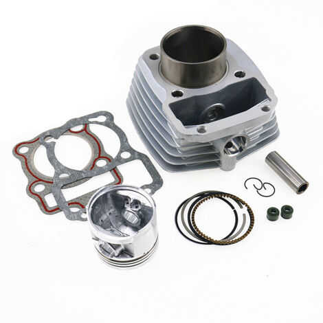 Convient aux motos CG125/Zhujiang 125/ZJ125/Qianjiang 125, segment de piston, chemise de cylindre en acier. (1/5)