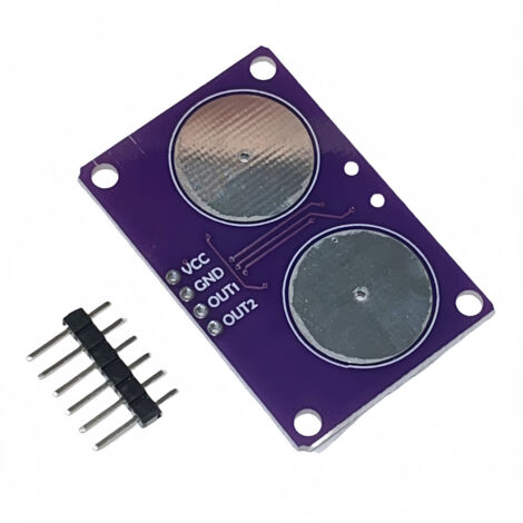 Module de commutation tactile à deux canaux, capteur de proximité capacitif de pression du doigt, circuit imprimé du clavier (1/2)