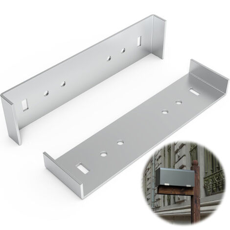 Support de montage robuste en aluminium pour boîtes aux lettres de 8 pouces de largeur au sol. (1/5)