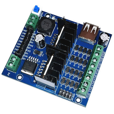 Carte de commande intelligente pour véhicule, module de commande de moteur L298N à deux canaux, module de commande de moteur à engrenages CC à quatre canaux (1/3)
