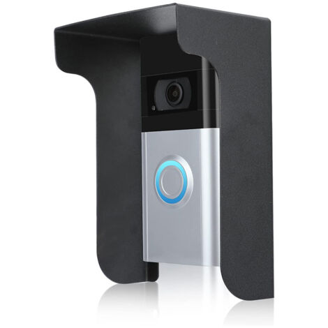 Couvercle métallique résistant aux intempéries pour sonnette, couvercle anti-pluie pour sonnette vidéo, couvercle de protection anti-reflets pour sonnette, compatible avec Blink, etc. (1/5)
