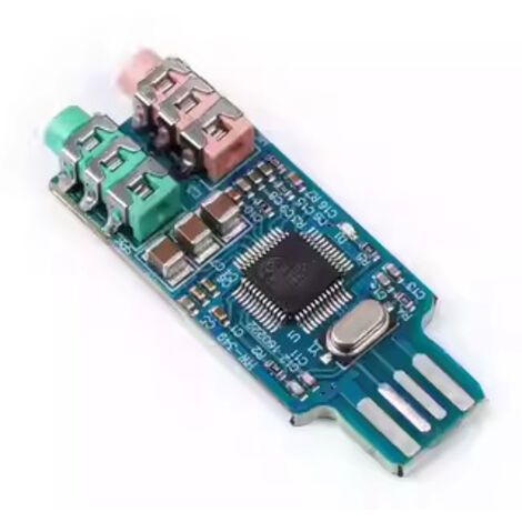 Module de carte son USB CM108 sans pilote pour ordinateurs portables - Plug and Play via interface USB (1/5)