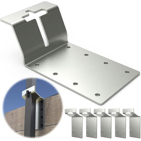 Supports de montage robustes pour poteaux en T, supports de montage verticaux pour poteaux en T de 3 pouces pour installation sur contreplaqué. (1/5)