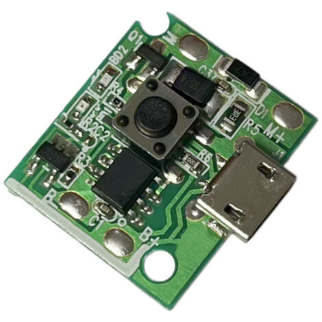 Carte de circuit imprimé (PCB) universelle modifiée pour commande de charge USB basse tension 3,7 V, destinée aux petits ventilateurs de table portables et aux petits ventilateurs de poche. (1/2)