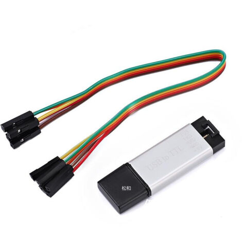 Module CP2102 en boîtier aluminium, module de port série USB vers TTL, téléchargeur STC, carte de flashage et de mise à niveau. (1/5)