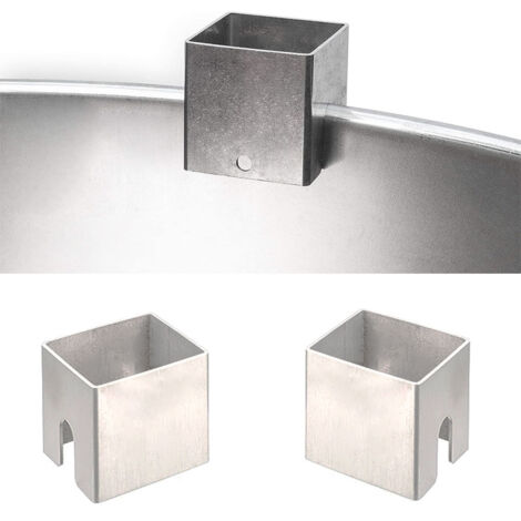 Support de plaque de cuisson universel en acier inoxydable, carré et résistant au feu, accessoire de barbecue convenant aux fûts de barbecue et aux grils. (1/5)