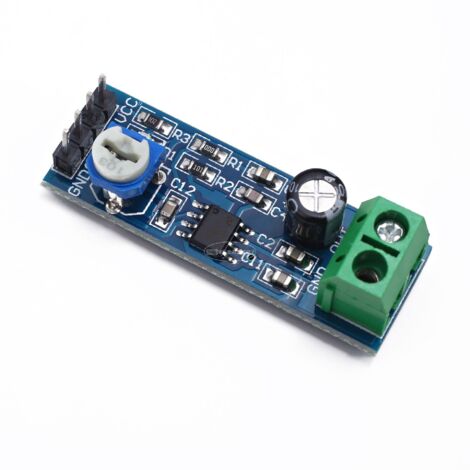 Carte d'amplification LM386, module d'amplification de puissance à gain 200x, carte d'amplification audio, mono. (1/4)