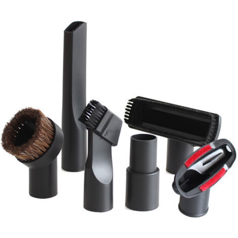 Ensemble d'accessoires pour aspirateur 6 pièces, buse, tête d'aspiration, brosse ronde, tête de brosse, diamètre intérieur des poils 32 mm/35 mm, pour usage domestique. (1/5)