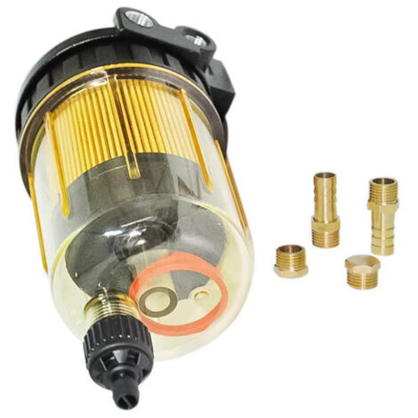 L'ensemble séparateur huile-eau et filtre à carburant 1766160 convient aux pièces d'entretien des moteurs de yachts et aux moteurs diesel. (1/5)