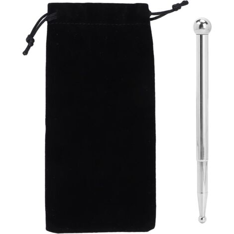 Appareil de massage par acupression en acier inoxydable, masseur facial, bâtonnet d'acupression télescopique et léger, stylo d'acupression pour le bien-être des méridiens corporels (1/5)