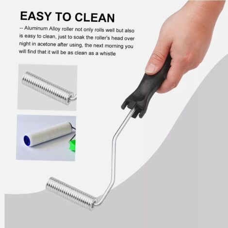 Ensemble de 3 outils à rouleaux en fibre de verre, outils à hélice à bulles, outils à rouleaux en fer stratifié, rouleaux d'angle anti-mousse (1/5)