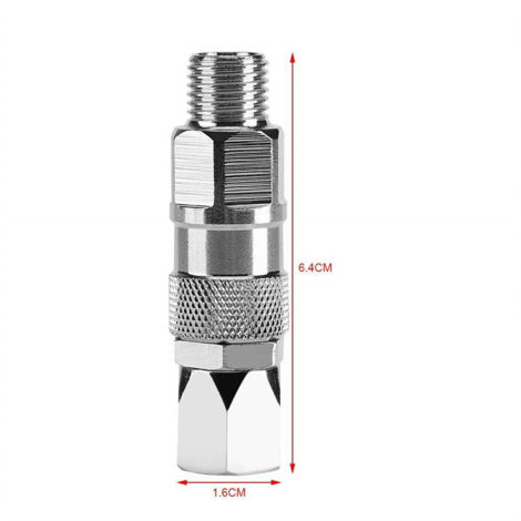 Raccord flexible pivotant à 360 degrés en acier inoxydable pour tuyau de pistolet à peinture haute pression sans air de 1/4 pouce (1/5)