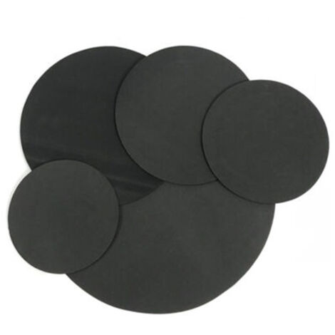 Pads d'entraînement pour batterie (5 fûts, 3 cymbales) 10 pièces, très populaires : rembourrage et autocollants de renfort inclus. (1/5)
