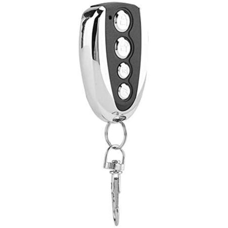 Télécommande portable noire pour porte de garage 433 MHz, clonage universel pour alarme et serrure de sécurité domestique. (1/5)