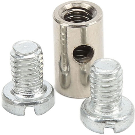 Connecteur métallique de 6 mm pour câble de frein de voiture, de moto et de vélo extrémité côté papillon des gaz. (1/5)