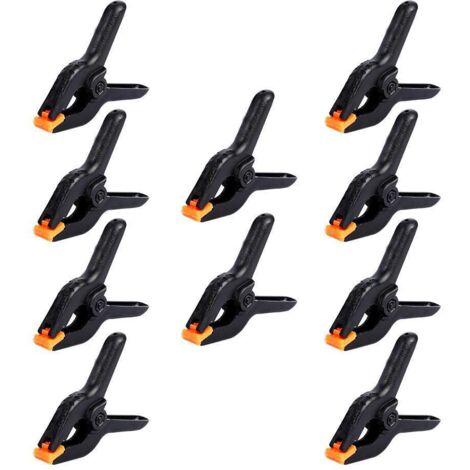 Pince à ressort en plastique de 10 cm (4 pouces), type A - convient pour les travaux manuels, les pinces en plastique et les pinces de fond. (1/5)