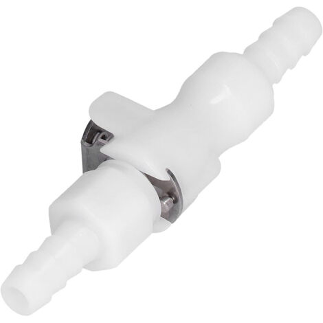 Ensemble de câble de connexion rapide en plastique de 6,35 mm (1/4 pouce) avec embout cannelé et robinet d'arrêt pour fût de bière artisanale de qualité alimentaire (1/5)