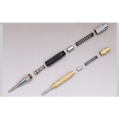 Lot de 2 forets à métaux à ressort réglables avec poinçon automatique ultra-résistant (1/5)