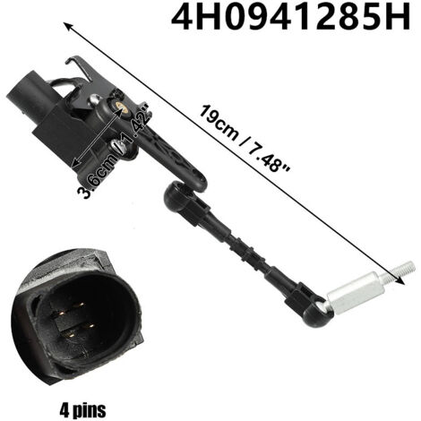 4H0941285H est applicable au capteur de niveau de phare avant gauche de l'Audi A6. (1/3)
