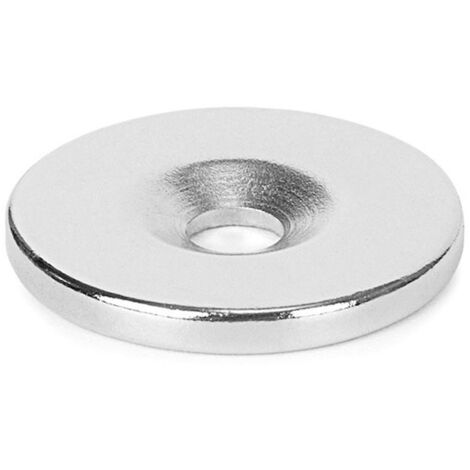 Vendu par lot de 18 pièces, trou de 253 mm, aimant néodyme de 5 mm, aimant puissant pour travaux manuels, bricolage scientifique, usage multiple pour réfrigérateur. (1/5)