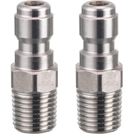 Raccord pour nettoyeur haute pression, fiche rapide 1/4, connecteur mâle NPT, filetage extérieur 5000 PSI (un) (1/5)